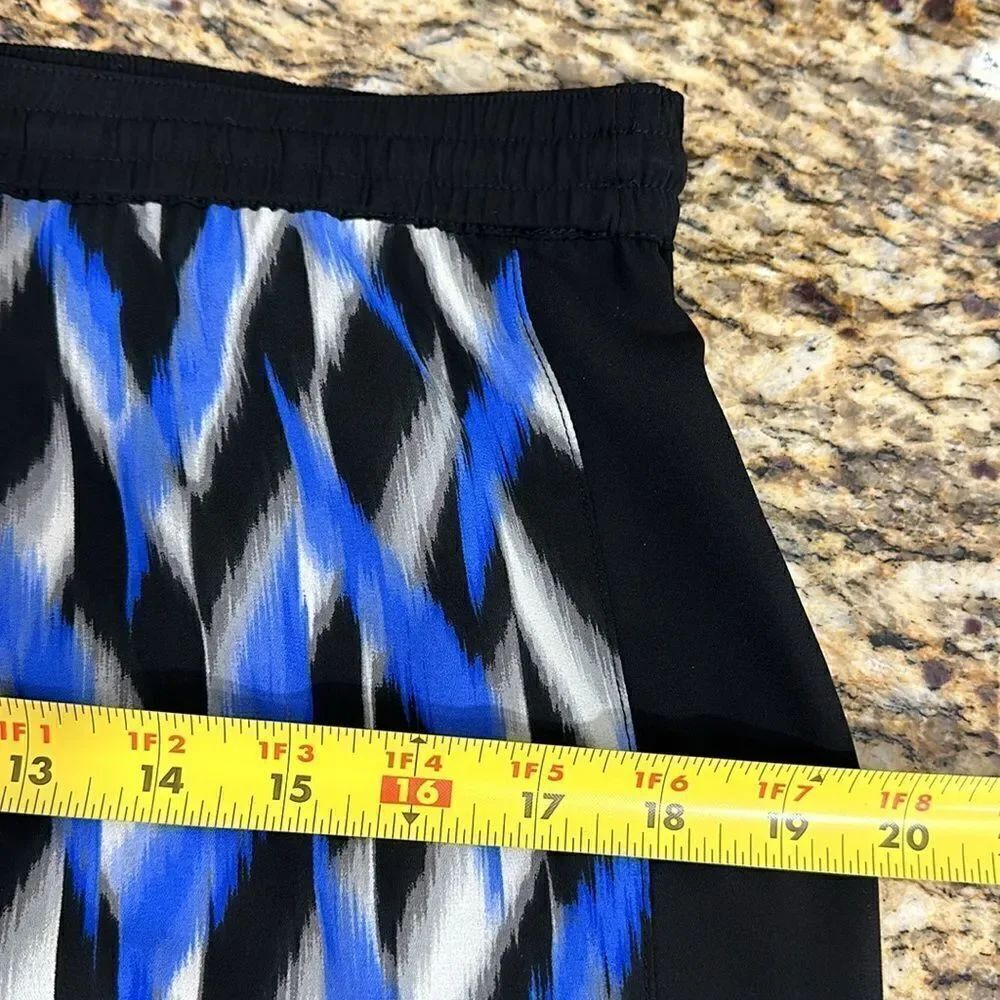 Cache Drawstring Waist Straight Leg Mid Rise Printed Pants Size 8 - Picture 8 of 10